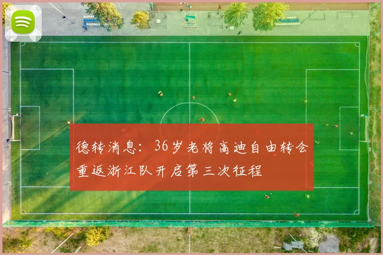 德转消息：36岁老将高迪自由转会重返浙江队开启第三次征程